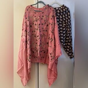 Elegant Pink Floral Kaftan